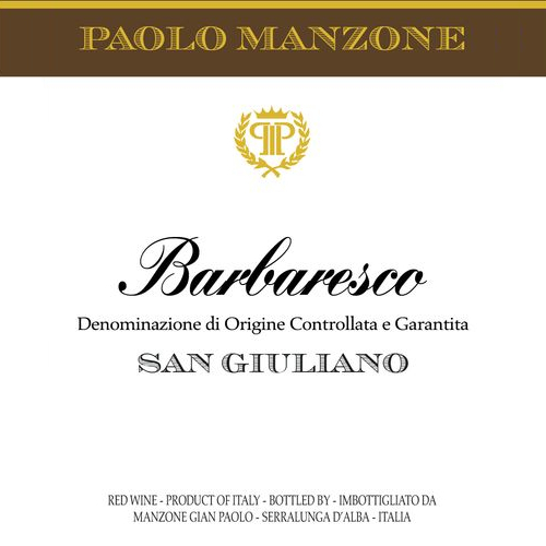Paolo Manzone Barbaresco \'San Giuliano\'